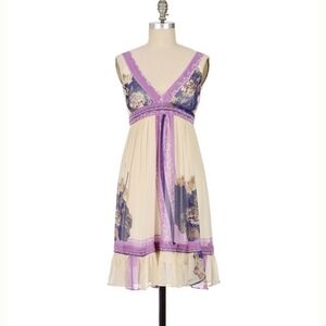 Anthropologie LIL Floating Lotus Dress